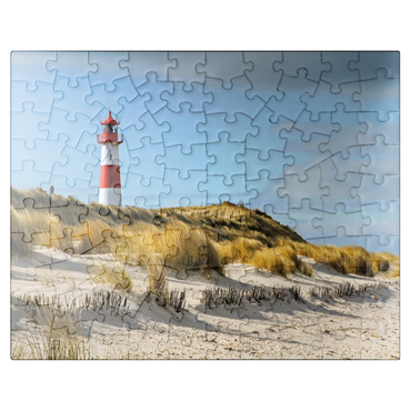 puzzleplate List lighthouse on the island of Sylt, North Sea - Germany 100 Jigsaw Puzzle