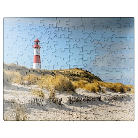 puzzleplate List lighthouse on the island of Sylt, North Sea - Germany 100 Jigsaw Puzzle