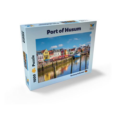 Port of Husum, North Frisia, North Sea, Schleswig-Holstein 1000 Jigsaw Puzzle box view2