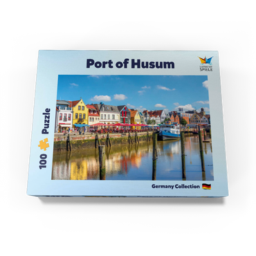 Port of Husum, North Frisia, North Sea, Schleswig-Holstein 100 Jigsaw Puzzle box view3