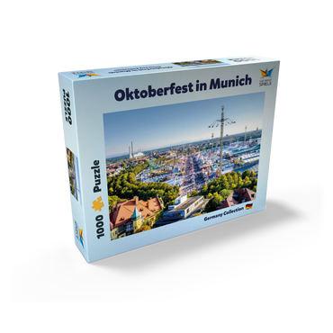 View of the Oktoberfest in Munich, Theresienwiese, Bavaria 1000 Jigsaw Puzzle box view2