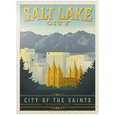 puzzleplate Salt Lake City, Utah, Vintage Poster 1000 Jigsaw Puzzle