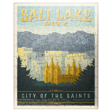 puzzleplate Salt Lake City, Utah, Vintage Poster 100 Jigsaw Puzzle