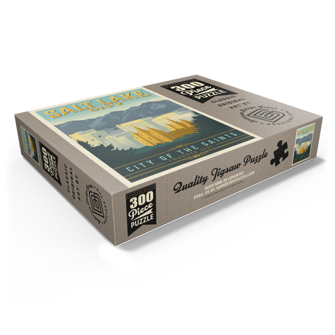 Salt Lake City, Utah, Vintage Poster 300 Jigsaw Puzzle box view1
