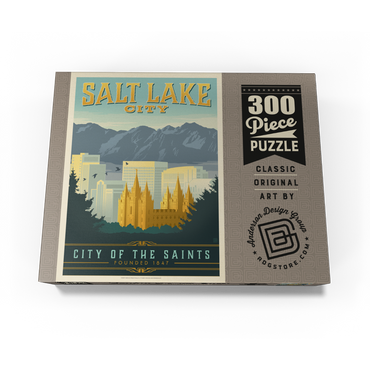 Salt Lake City, Utah, Vintage Poster 300 Jigsaw Puzzle box view3