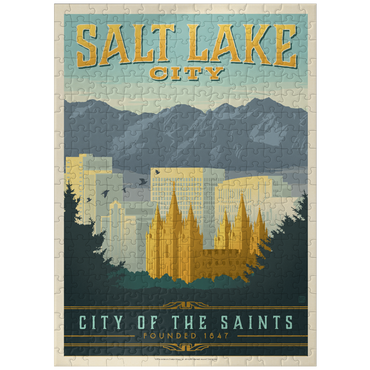 puzzleplate Salt Lake City, Utah, Vintage Poster 300 Jigsaw Puzzle