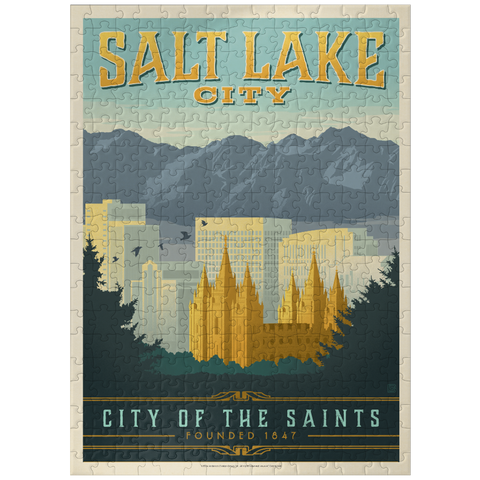 puzzleplate Salt Lake City, Utah, Vintage Poster 300 Jigsaw Puzzle