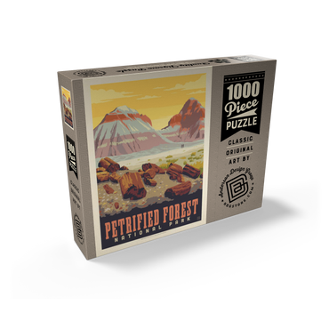 Petrified Forest National Park: Painted Hills, Vintage Poster 1000 Jigsaw Puzzle box view2