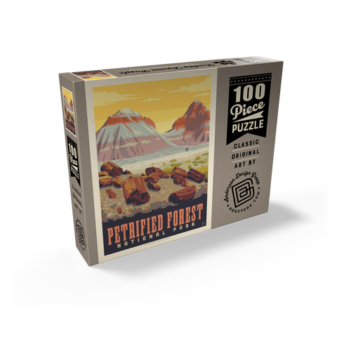 Petrified Forest National Park: Painted Hills, Vintage Poster 100 Jigsaw Puzzle box view2