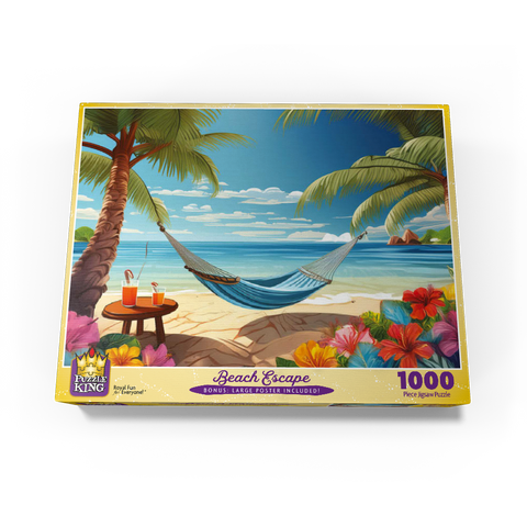 Beach Escape 1000 Jigsaw Puzzle box view3