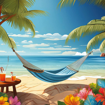 Beach Escape 1000 Jigsaw Puzzle 3D Modell