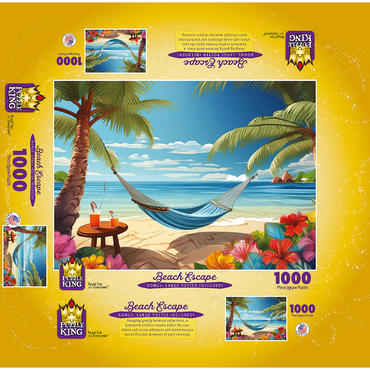 Beach Escape 1000 Jigsaw Puzzle box 3D Modell