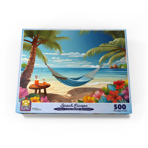 Beach Escape 500 Jigsaw Puzzle box view3