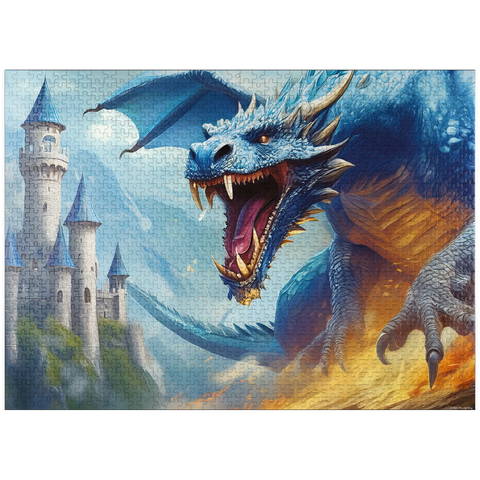 puzzleplate Blue Firestorm 1000 Jigsaw Puzzle