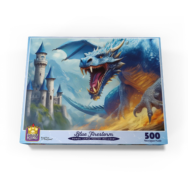 Blue Firestorm 500 Jigsaw Puzzle box view3