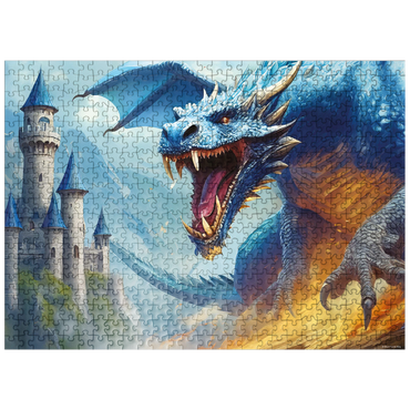 puzzleplate Blue Firestorm 500 Jigsaw Puzzle