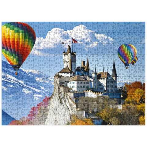 puzzleplate Castle with a View 500 Jigsaw Puzzle