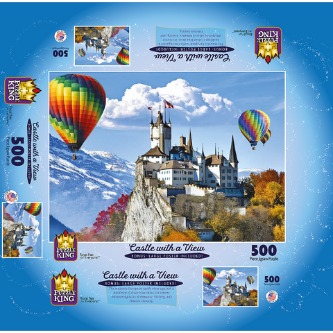 Castle with a View 500 Jigsaw Puzzle box 3D Modell