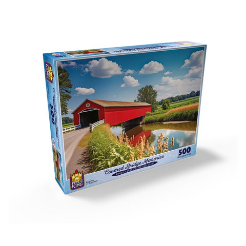 Covered Bridge Memories 500 Jigsaw Puzzle box view2