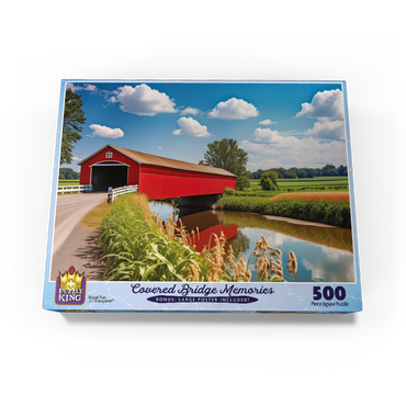 Covered Bridge Memories 500 Jigsaw Puzzle box view3