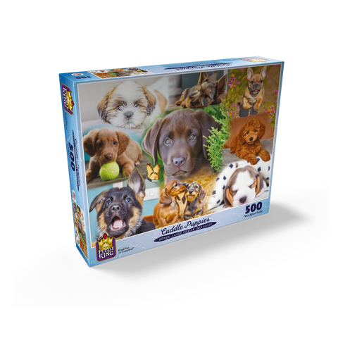 Cuddle Puppies 500 Jigsaw Puzzle box view2