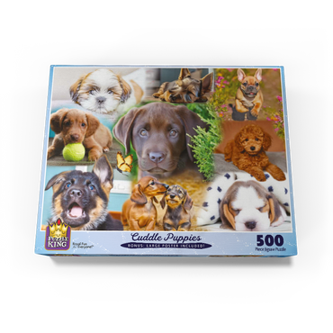 Cuddle Puppies 500 Jigsaw Puzzle box view3