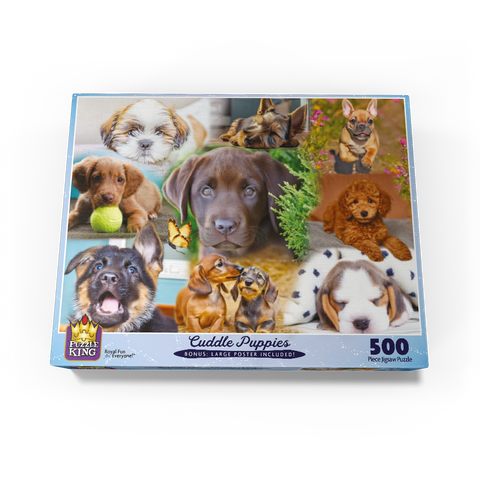 Cuddle Puppies 500 Jigsaw Puzzle box view3