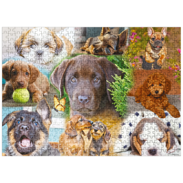 puzzleplate Cuddle Puppies 500 Jigsaw Puzzle