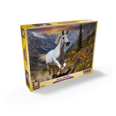 Ivory Stallion 1000 Jigsaw Puzzle box view2