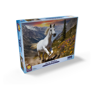 Ivory Stallion 500 Jigsaw Puzzle box view2