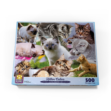 Kitten Cuties 500 Jigsaw Puzzle box view3