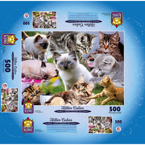 Kitten Cuties 500 Jigsaw Puzzle box 3D Modell