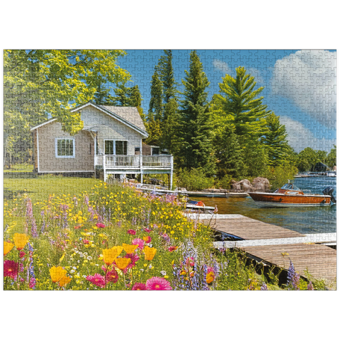 puzzleplate Lake Retreat 1000 Jigsaw Puzzle