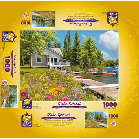 Lake Retreat 1000 Jigsaw Puzzle box 3D Modell