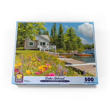 Lake Retreat 500 Jigsaw Puzzle box view3