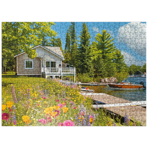 puzzleplate Lake Retreat 500 Jigsaw Puzzle