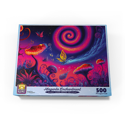 Magenta Enchantment 500 Jigsaw Puzzle box view3