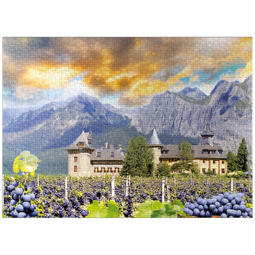 puzzleplate Mountain Wine 1000 Jigsaw Puzzle