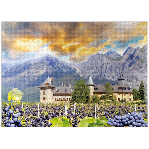 puzzleplate Mountain Wine 1000 Jigsaw Puzzle