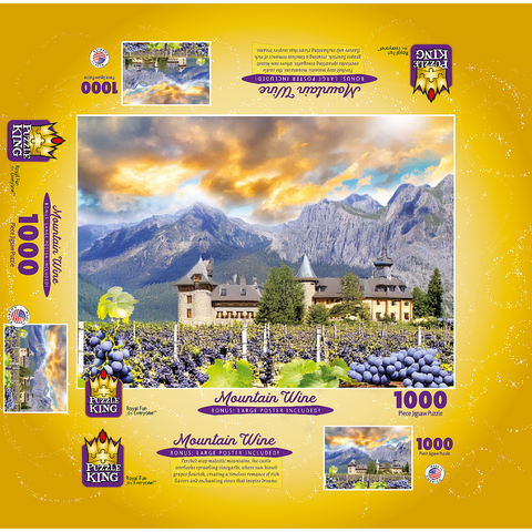 Mountain Wine 1000 Jigsaw Puzzle box 3D Modell