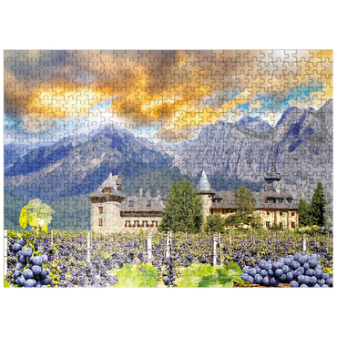 puzzleplate Mountain Wine 500 Jigsaw Puzzle