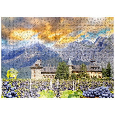 puzzleplate Mountain Wine 500 Jigsaw Puzzle