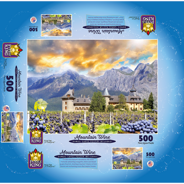 Mountain Wine 500 Jigsaw Puzzle box 3D Modell