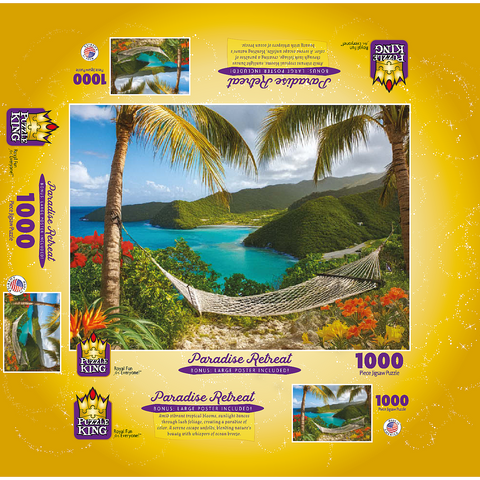 Paradise Retreat 1000 Jigsaw Puzzle box 3D Modell