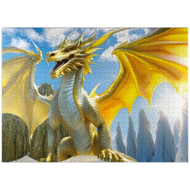 puzzleplate Saffron Dragon 1000 Jigsaw Puzzle