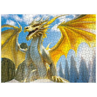 puzzleplate Saffron Dragon 500 Jigsaw Puzzle