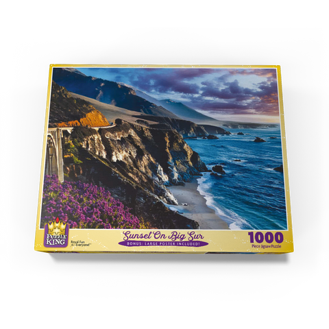 Sunset On Big Sur 1000 Jigsaw Puzzle box view3