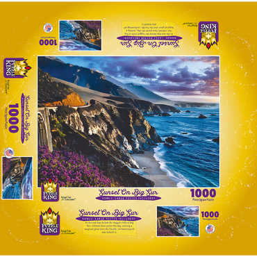 Sunset On Big Sur 1000 Jigsaw Puzzle box 3D Modell