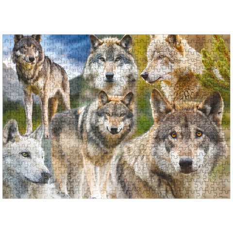 puzzleplate Wolf Brothers 500 Jigsaw Puzzle