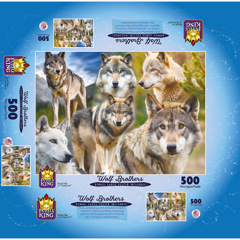 Wolf Brothers 500 Jigsaw Puzzle box 3D Modell